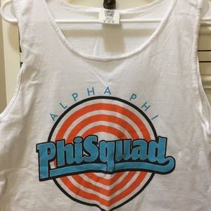 Alpha Phi bid day tank top comfort colors
